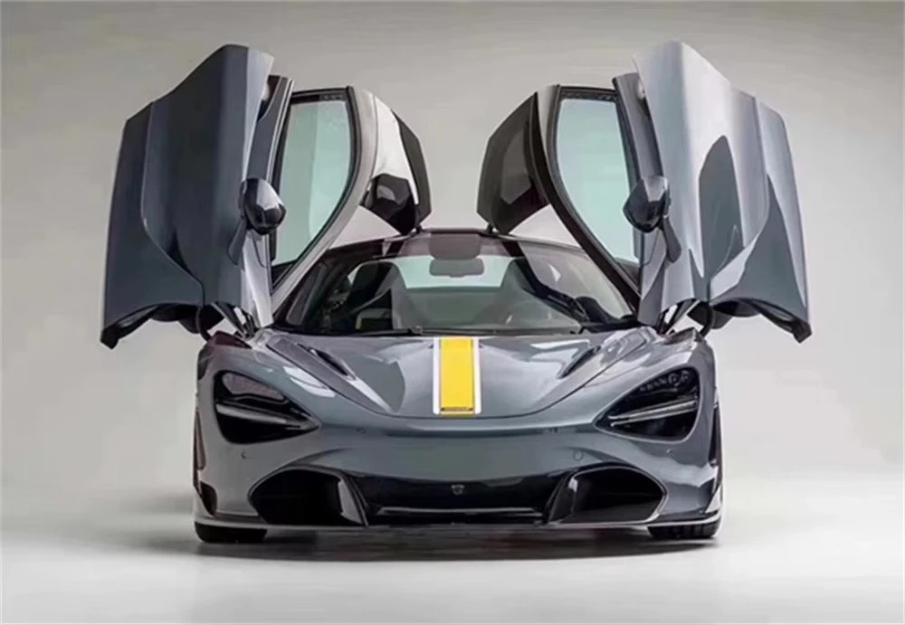 V Style Carbon Fiber Body Kit for 720s Small Surround Front Lip Skirt Rear Lip Tail Fender Engine Hood